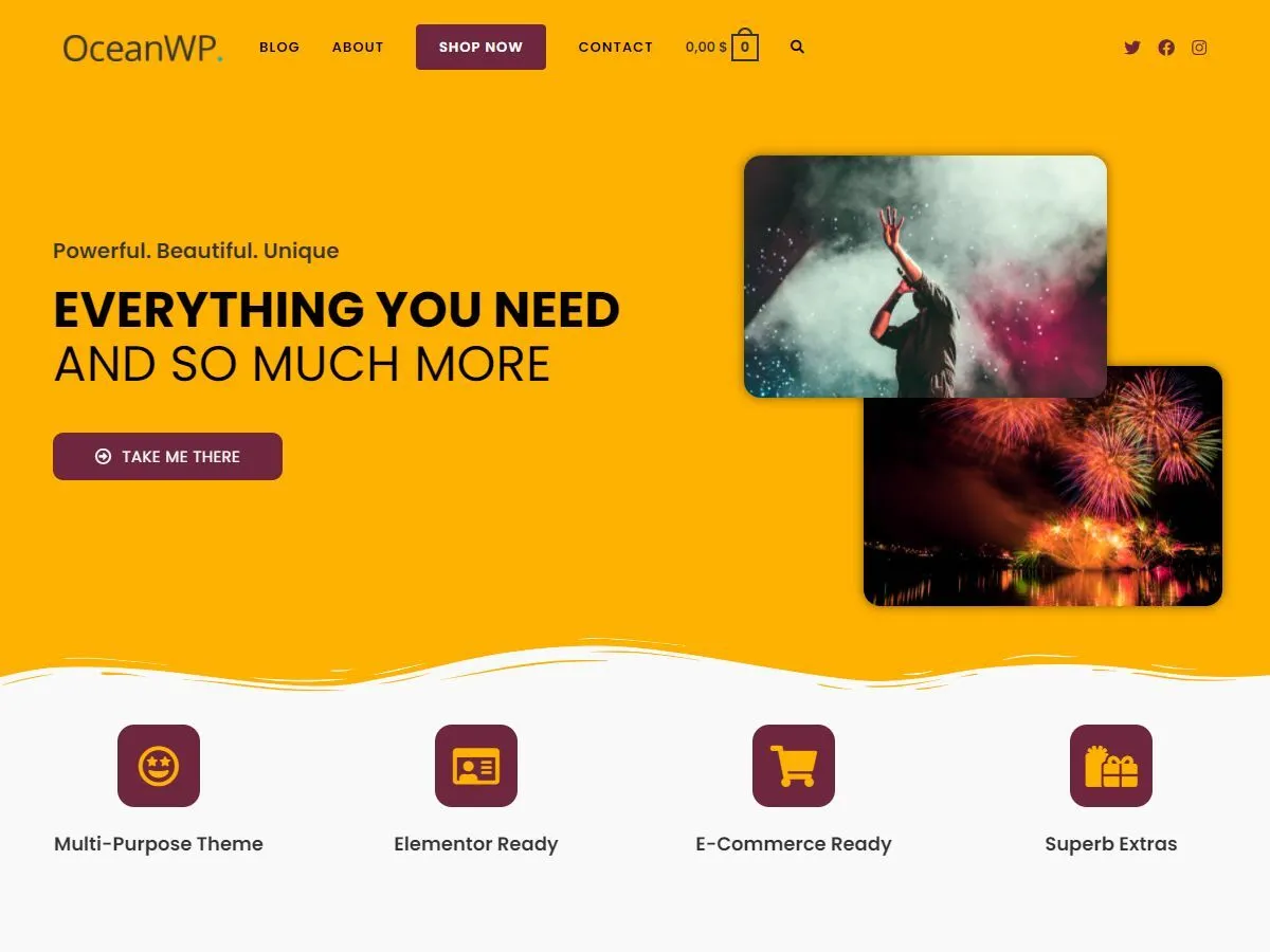OceanWP official WordPress.org theme screenshot